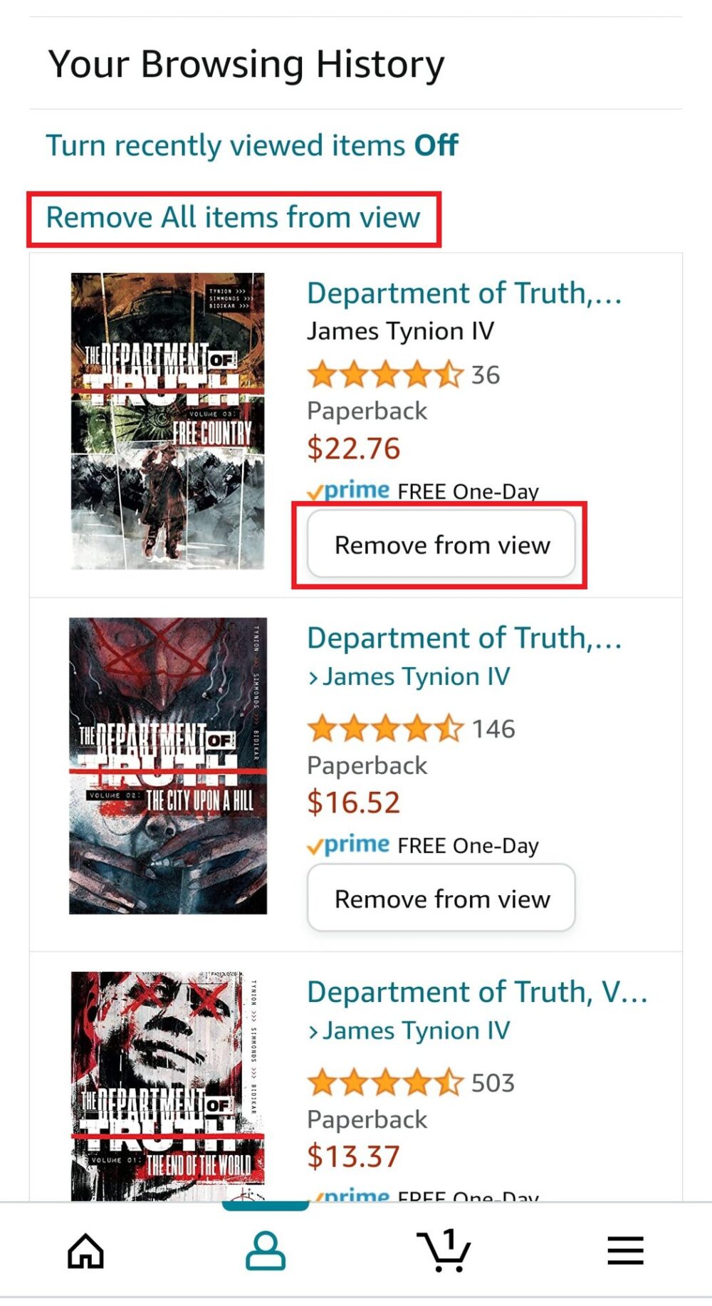 How to Clear Your Amazon Browsing History