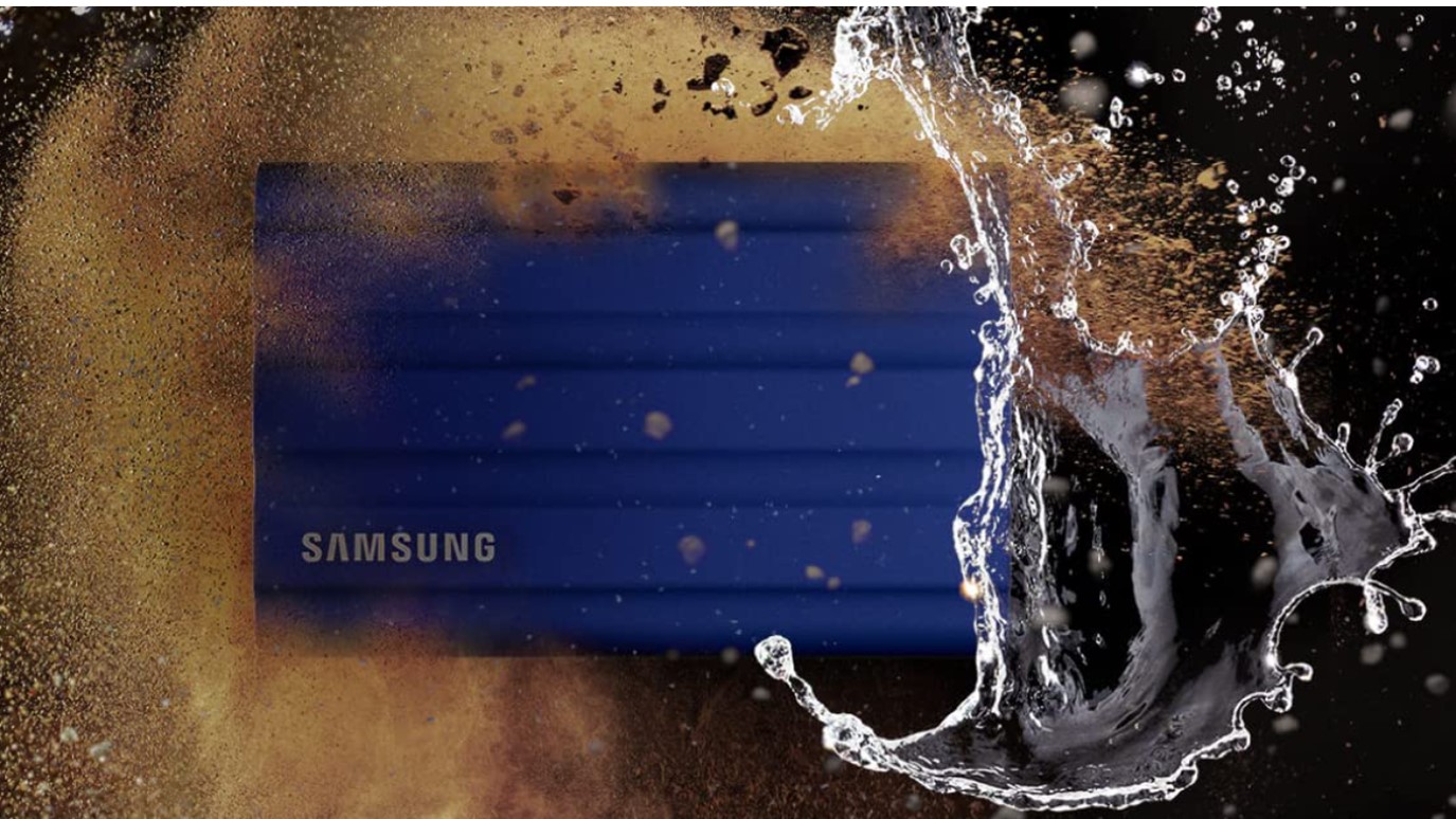 2TB Samsung T7 Shield Portable SSD Promo Image