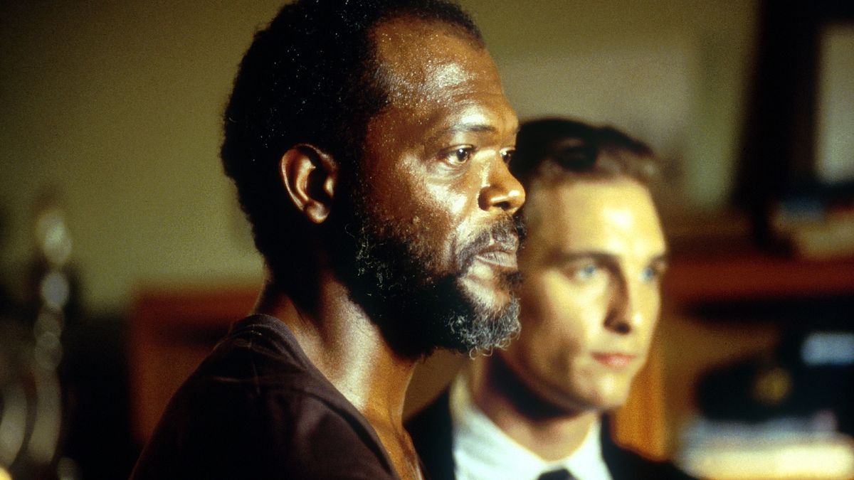 Samuel L. Jackson and Matthew McConaughey in A Time to Kill - best heat wave movies