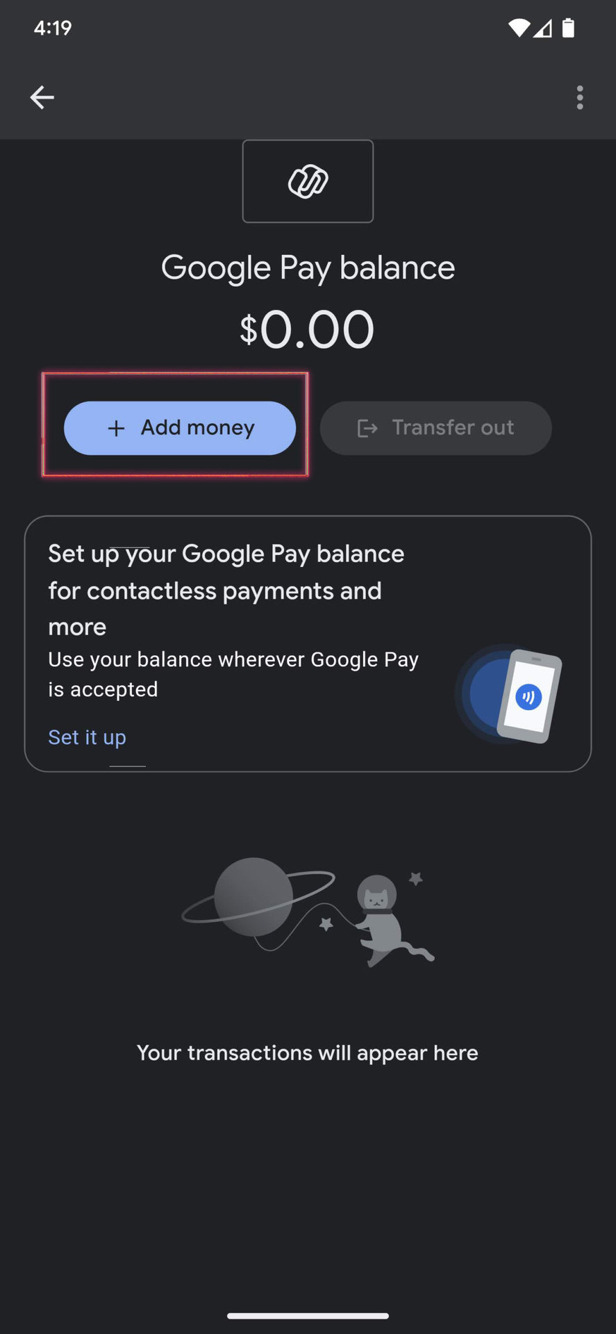 Add bank account to Google Pay 3