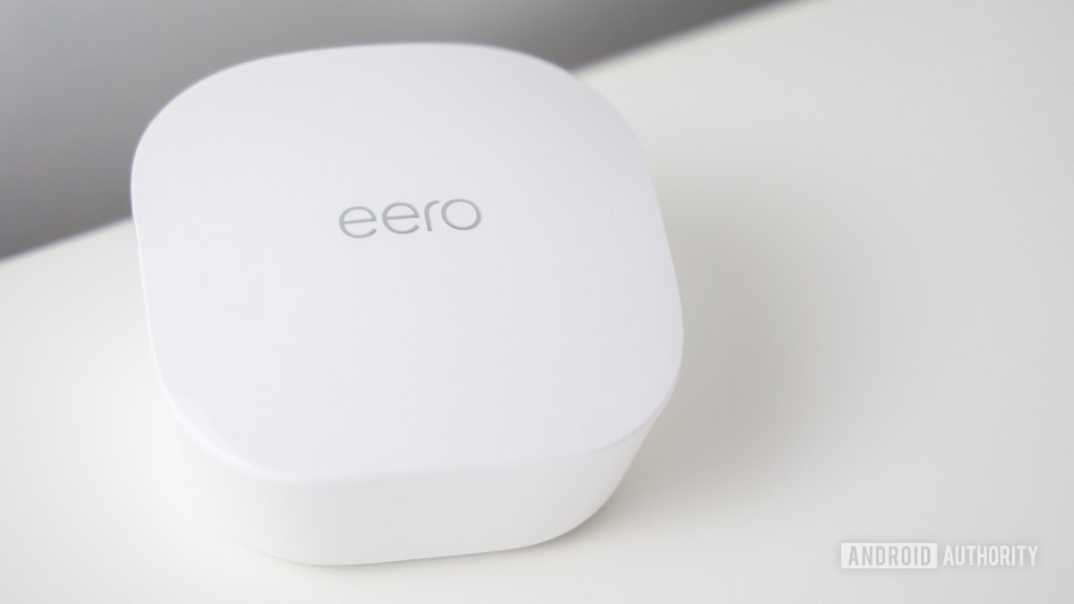 Amazon Eero Mesh Wi Fi System stock photo 1