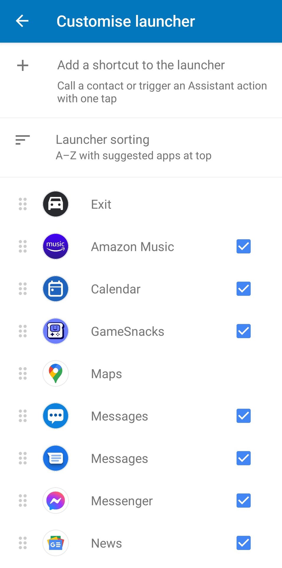 Android Auto apps