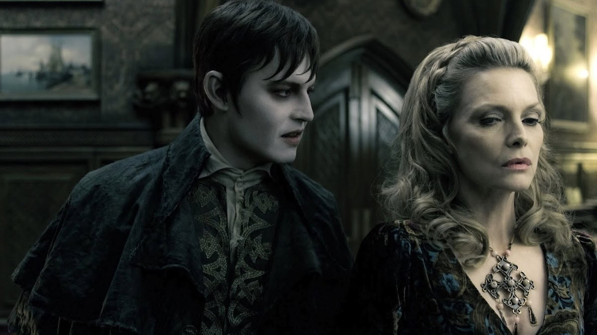 Johnny Depp and Michelle Pfeiffer in Dark Shadows