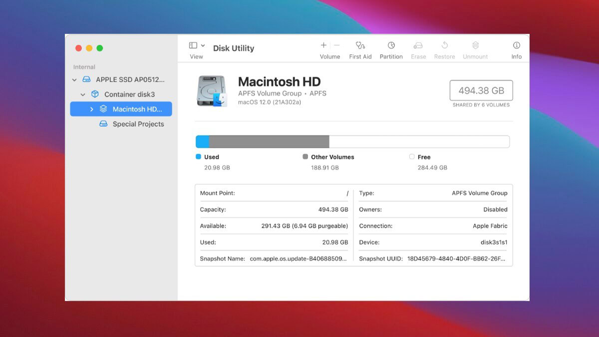 Disk Utility macOS