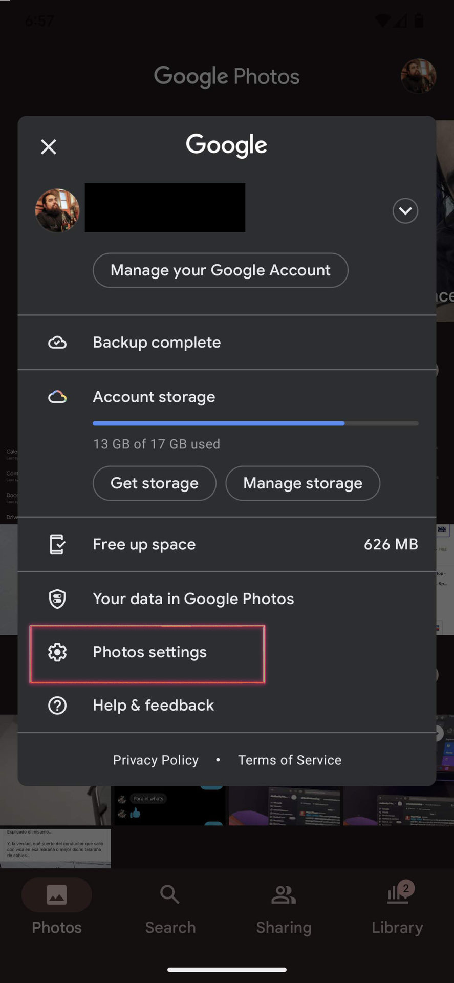 How to backup to Google Photos 1