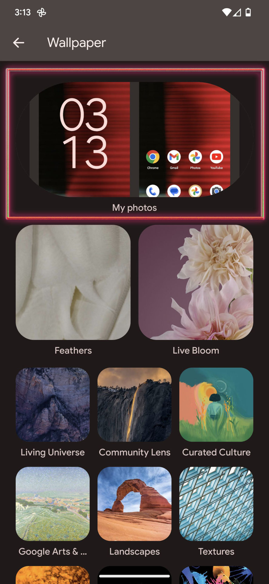 How to change the wallpaper on Android 13 3
