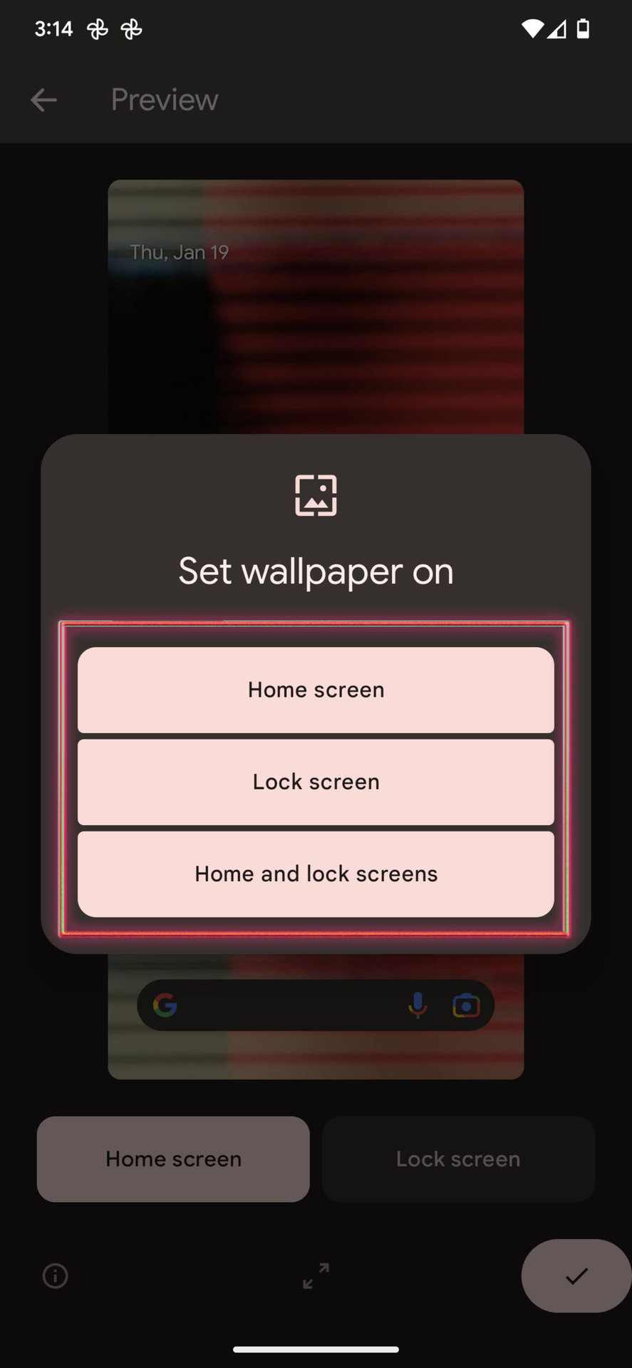 How to change the wallpaper on Android 13 5