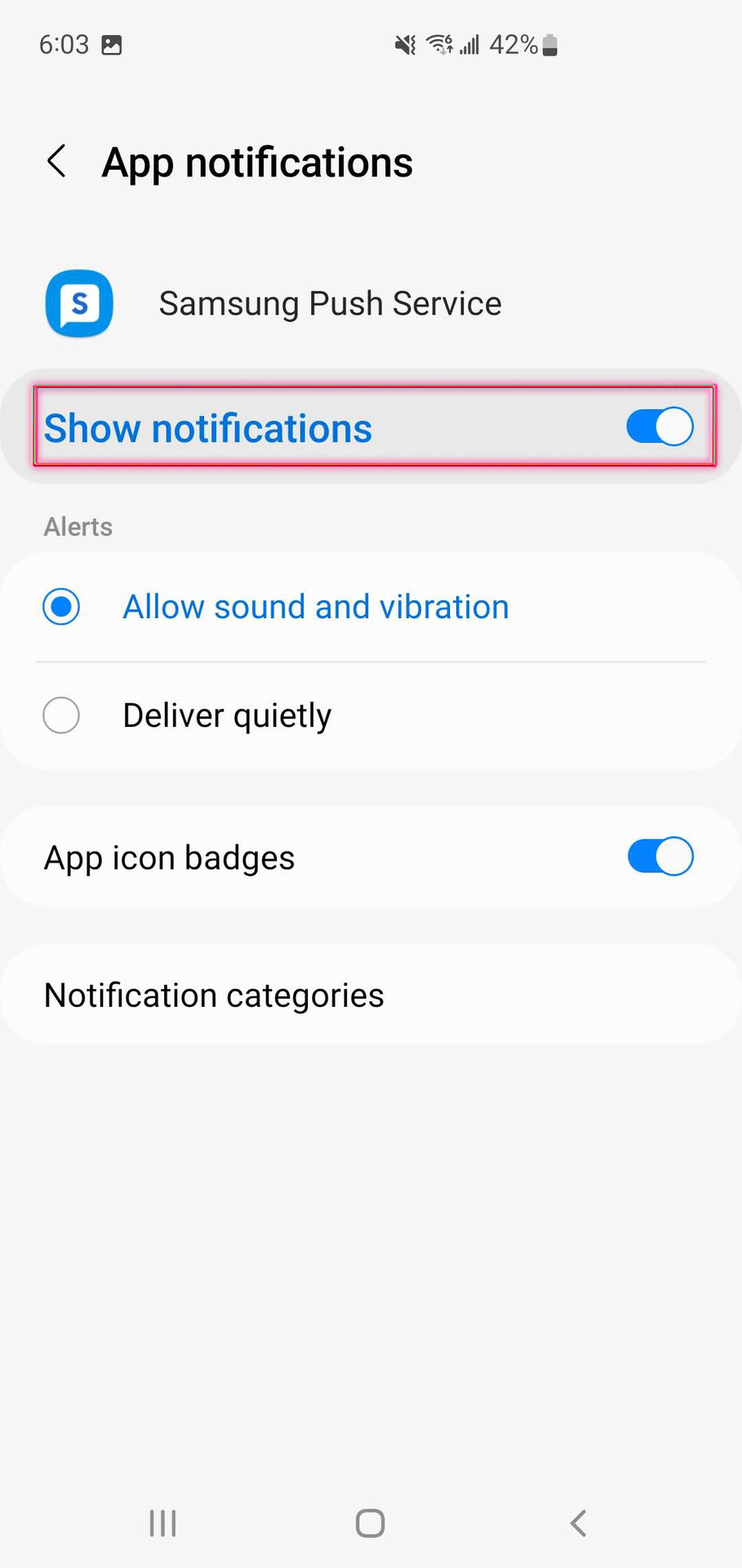 How to disable Samsung Push Service notifications settings 4