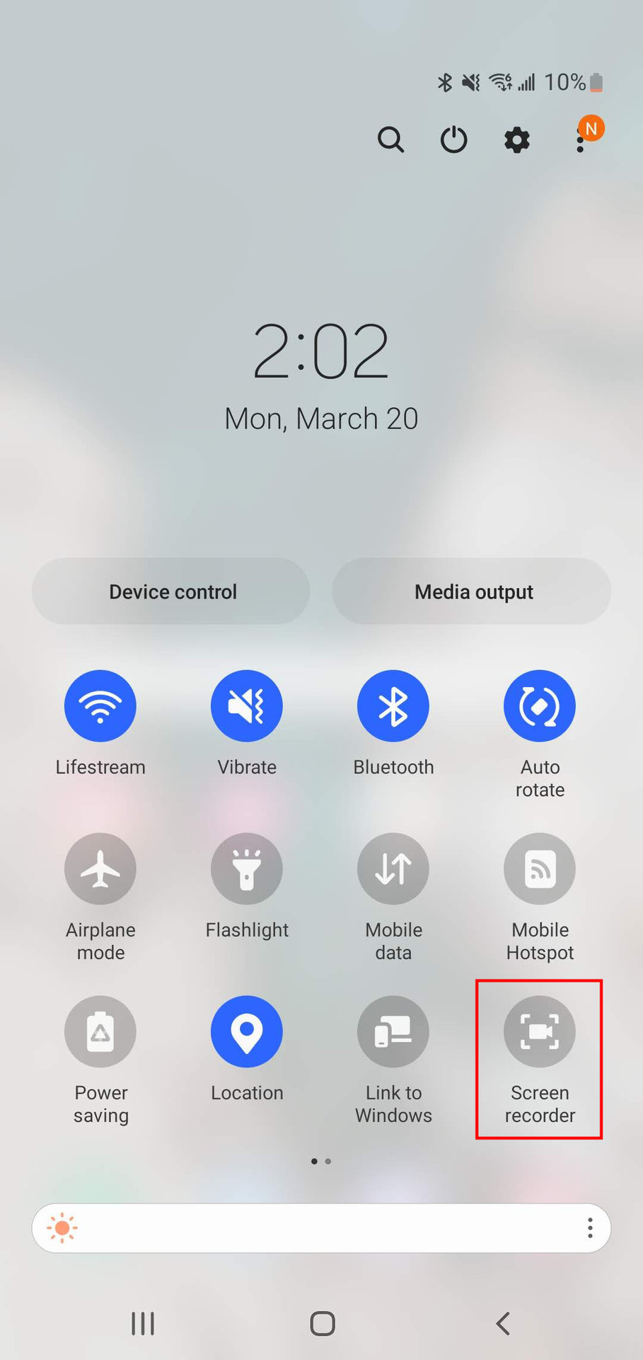 How to use Samsung Screen Recorder 1