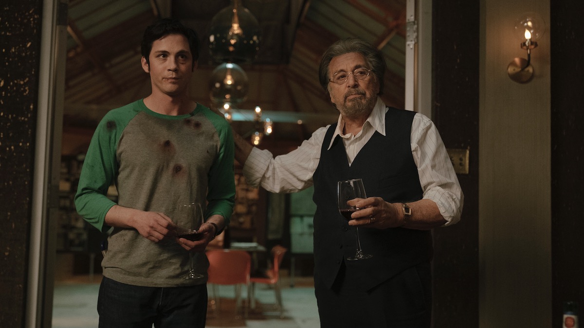 Al Pacino and Logan Lerman in Hunters - shows like the terminal list