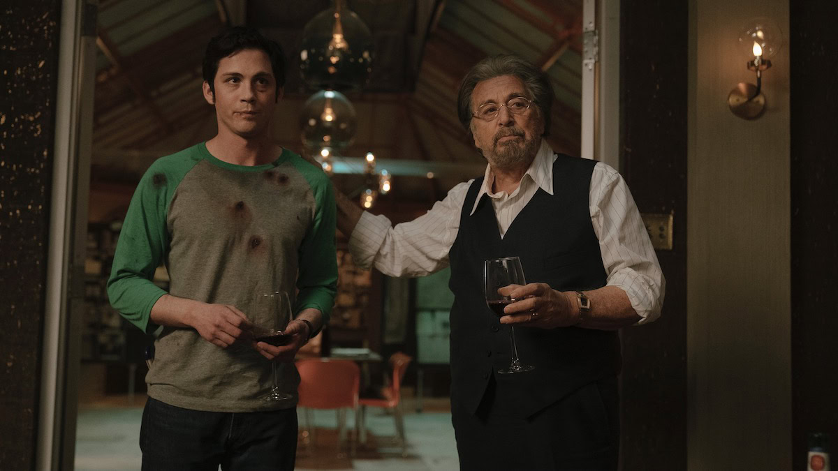 Al Pacino and Logan Lerman in Hunters - shows like the terminal list