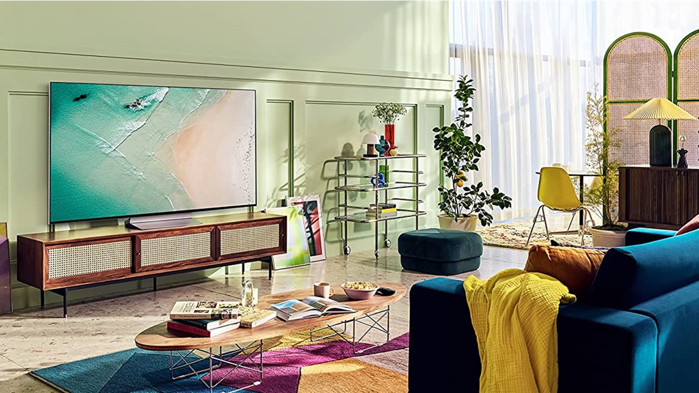 LG 77 Inch Class OLED Evo Gallery Edition G2 Series 4K Smart TV Promo Image