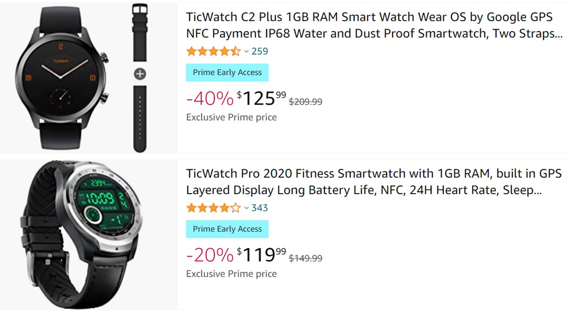 Mobvoi TicWatch Prime Early Access Deals