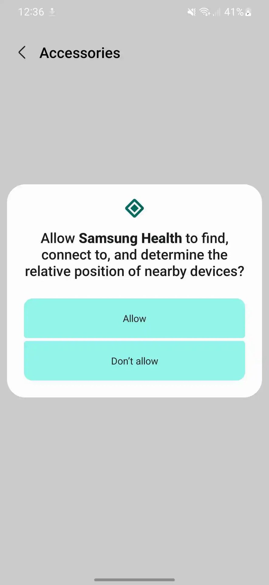 One UI Permissions Samsung Health