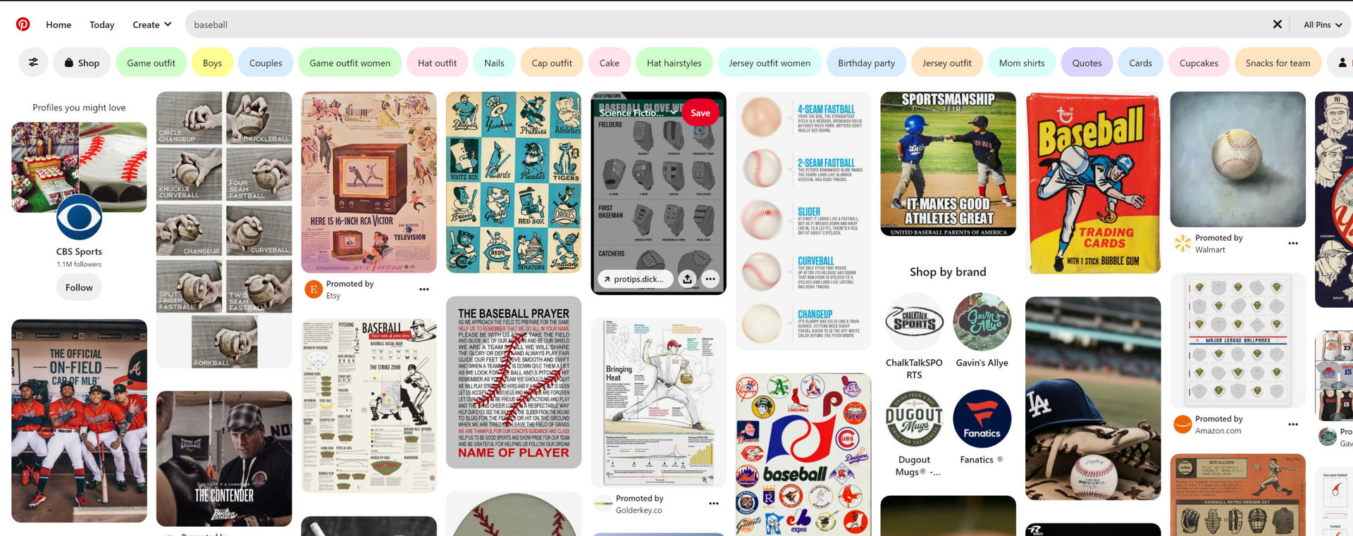 Pinterest Results Page