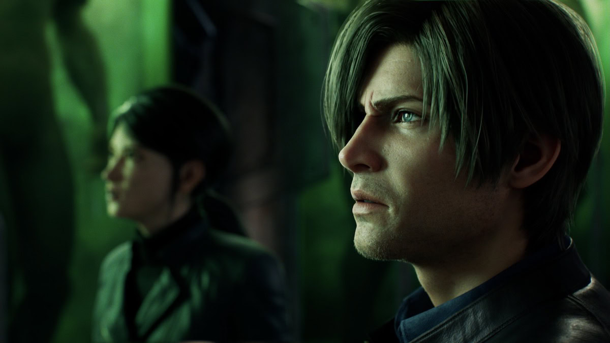 An animated man and woman in Resident Evil Infintite Darkness - shows like resident evil
