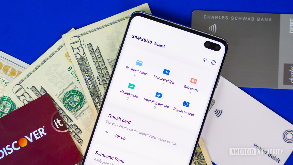 Приложение Samsung Wallet для смартфона