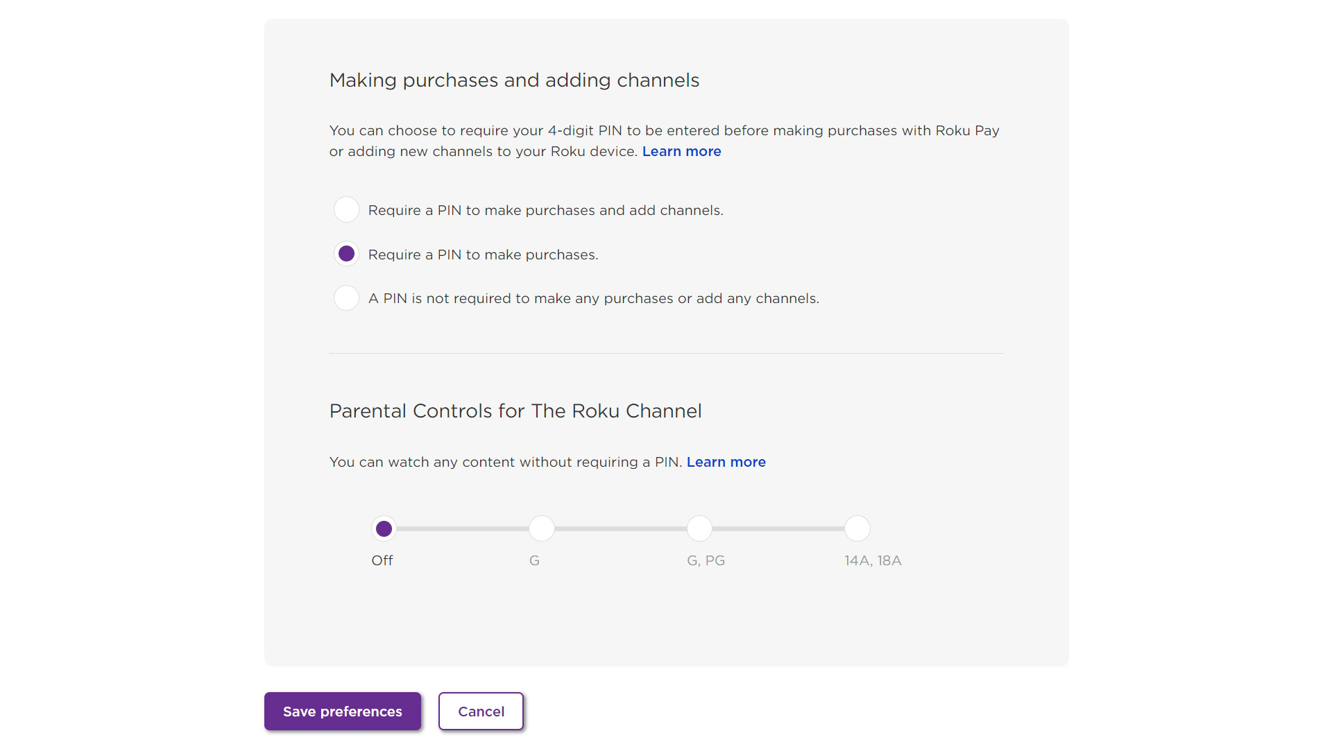 Setting a Roku PIN and parental controls in November 2022