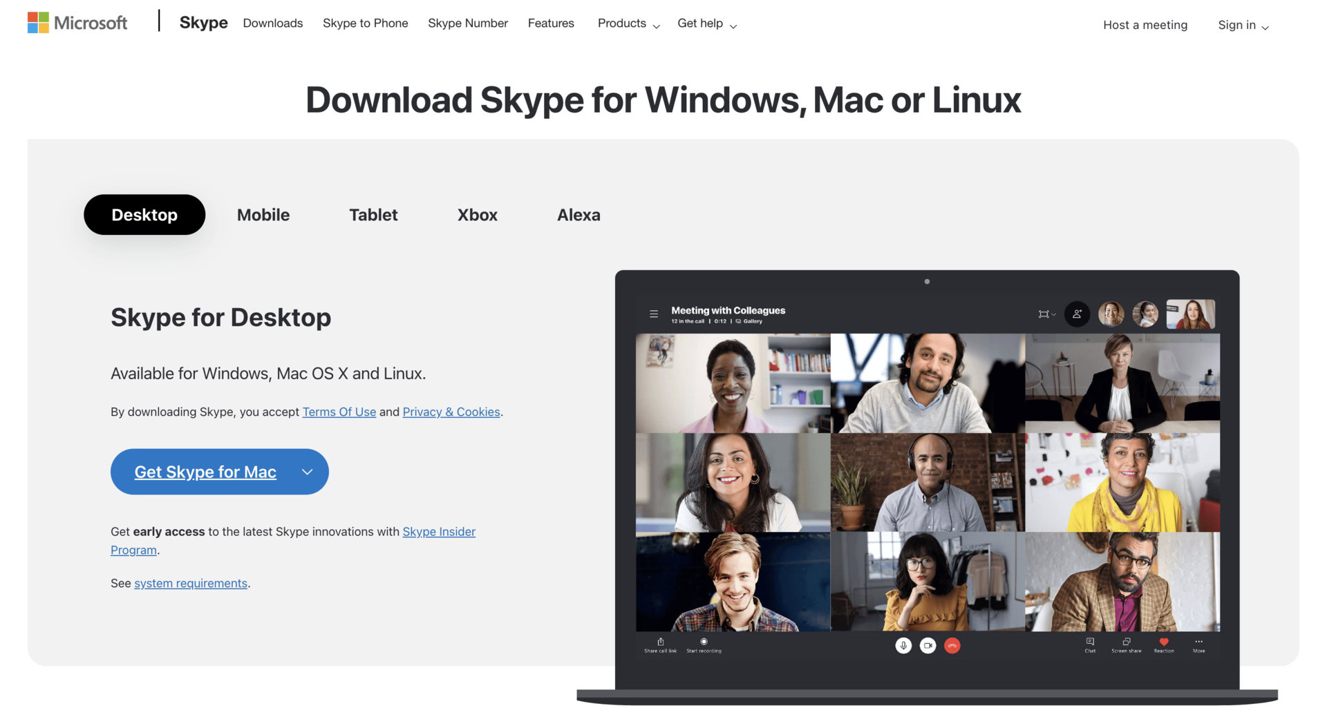 Skype for Mac