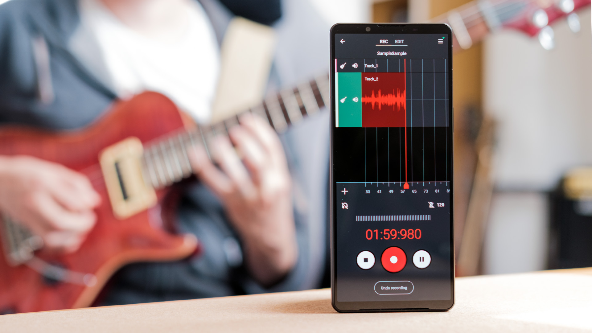 Sony Xperia 1 IV Music Pro app recording