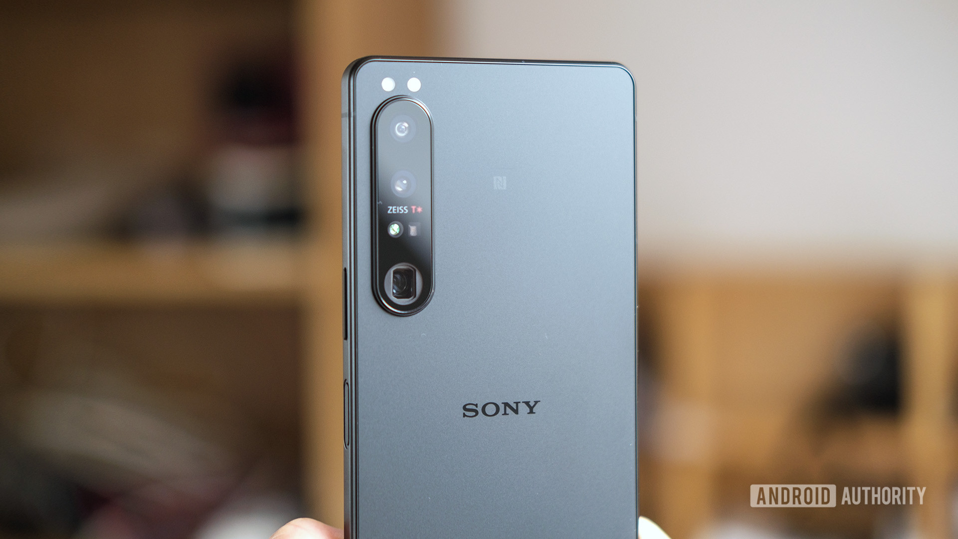Sony Xperia 1 IV close up of back with logo