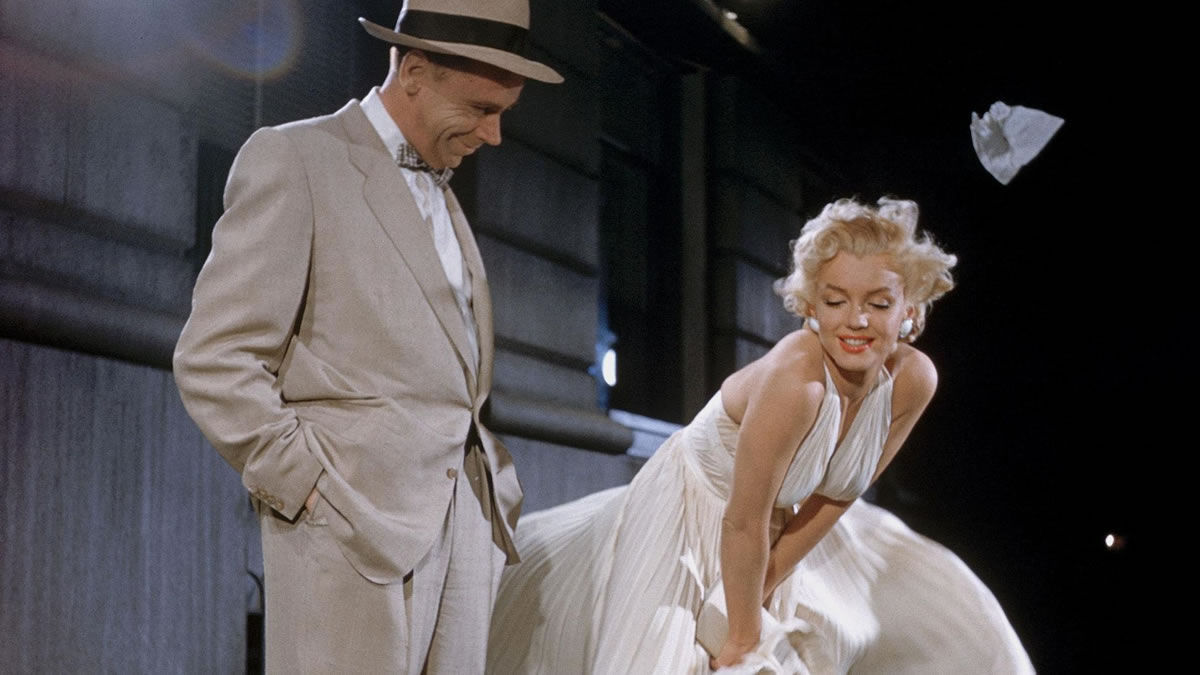 Marilyn Monroe and Tom Ewell in The Seven Year Itch - best heat wave movies