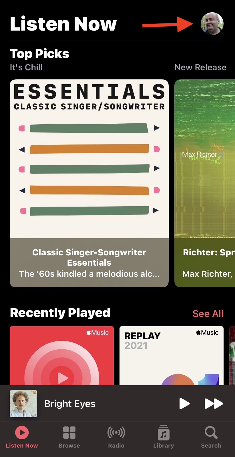фото профиля Apple Music iOS
