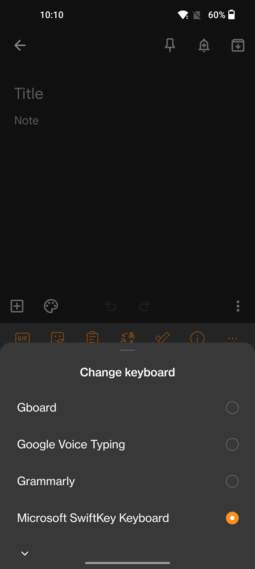 change in keyboard 2