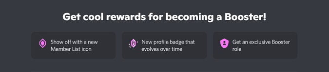 cool rewards for becoming a discord server booster on discord desktop or mobile