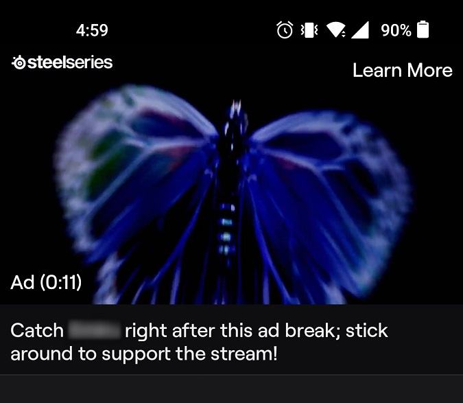 Twitch Ad Example