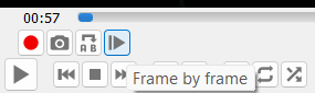 frame by frame button vlc media player