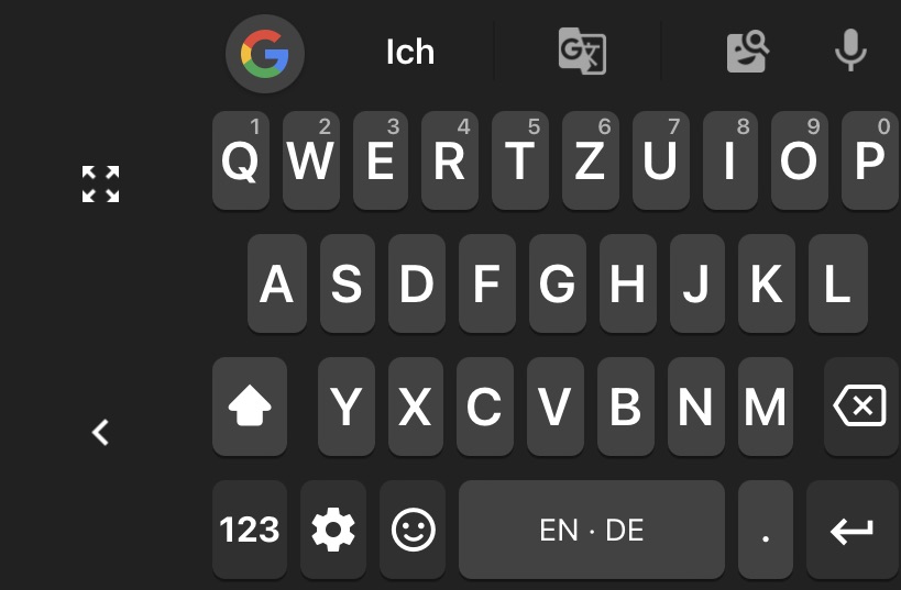 gboard one handed mode 2