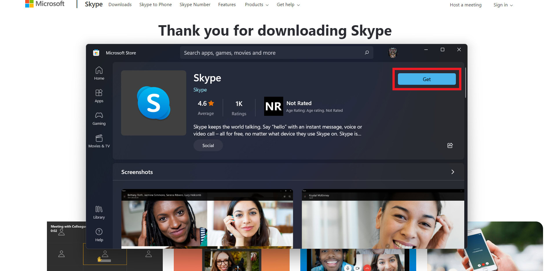 get skype microsoft store