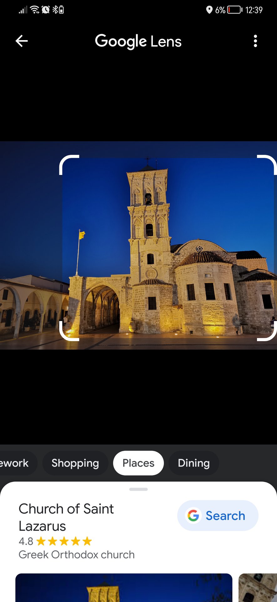 google lens identify buildings landmarks