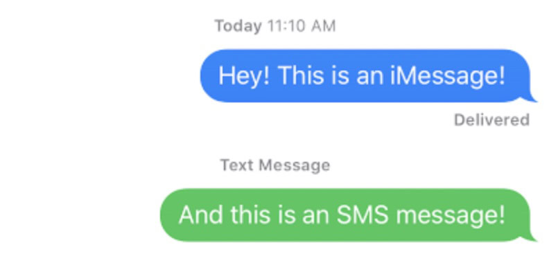 imessage text bubbles