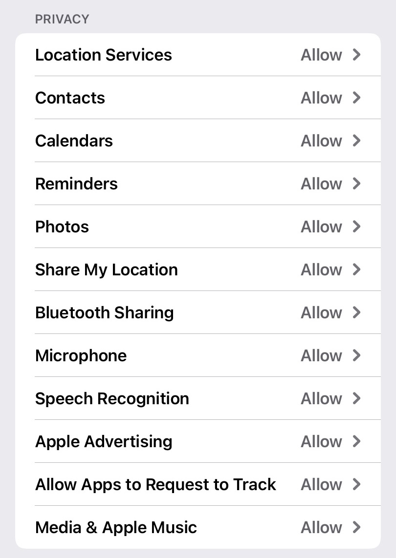 ios content restrictions privacy
