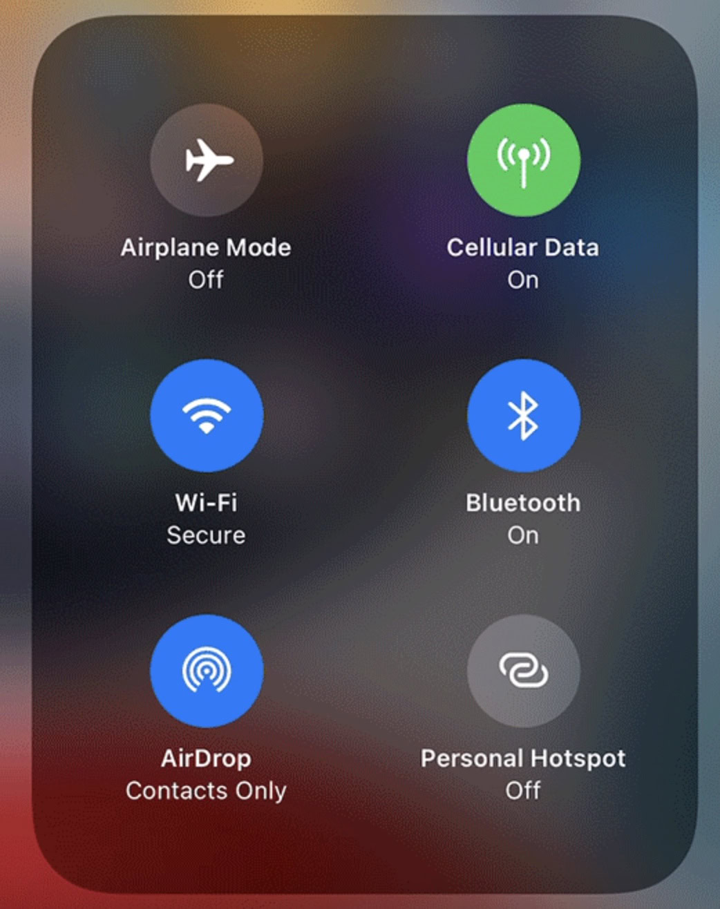 ios control center features