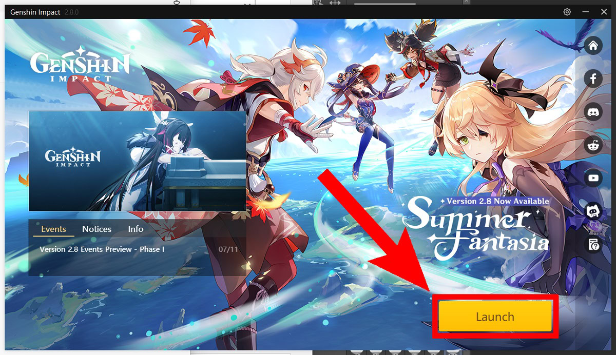 launch genshin desktop