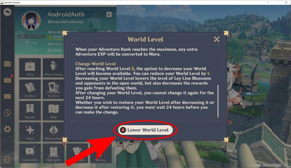How to change your World Level in Genshin Impact Android Authority