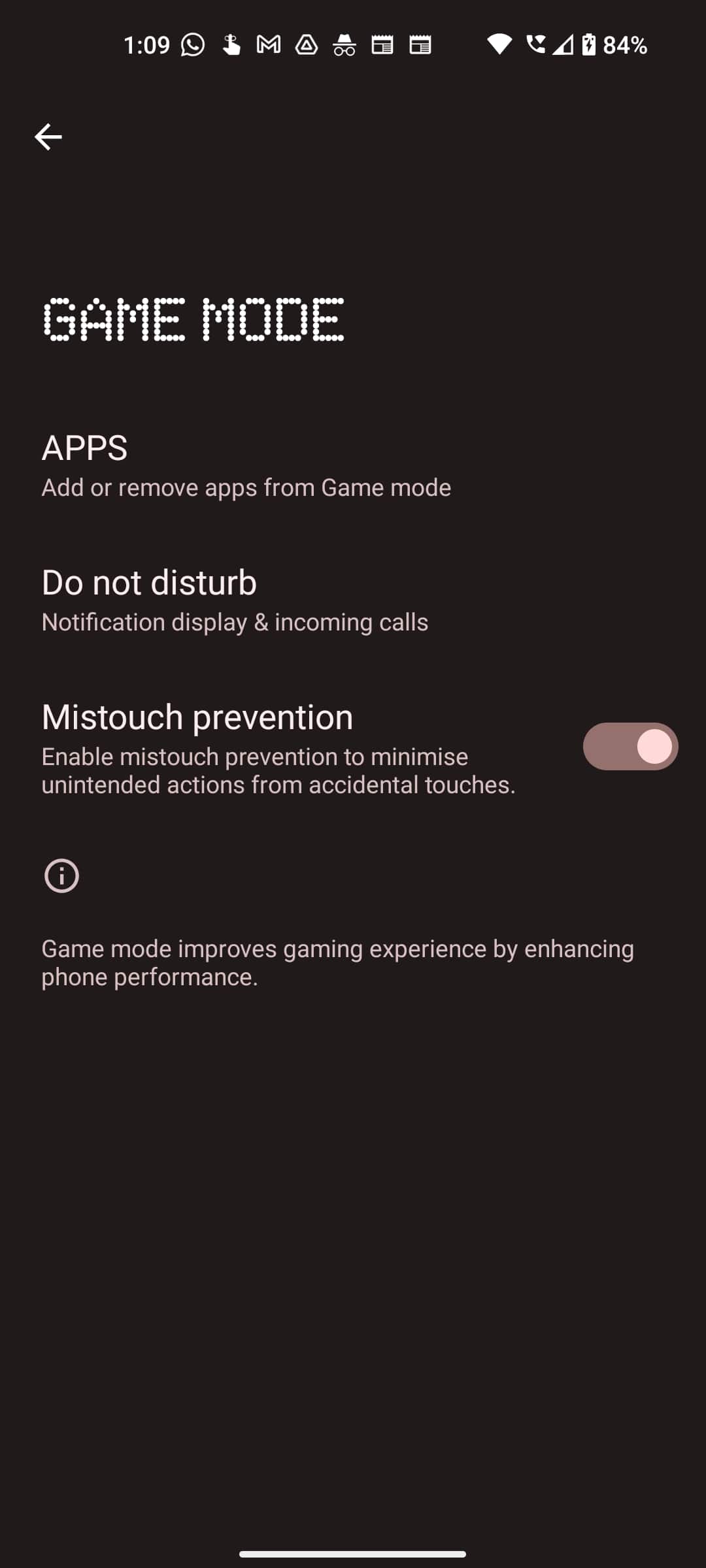 nothing phone 1 game mode screenshot