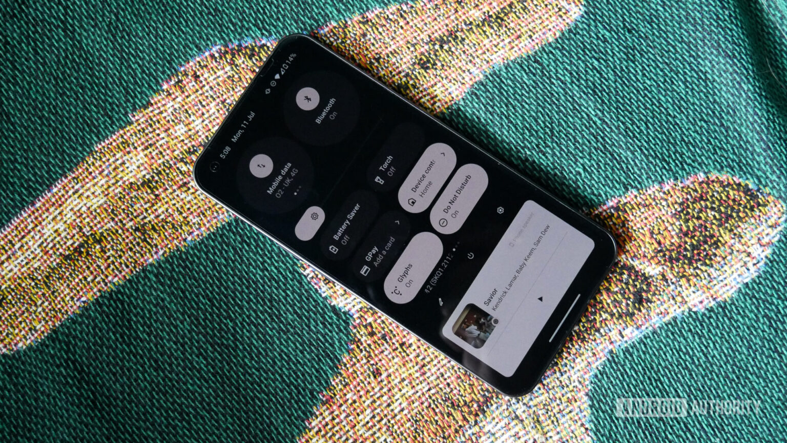 The Nothing Phone 1 Android 13 beta isn't coming soon either