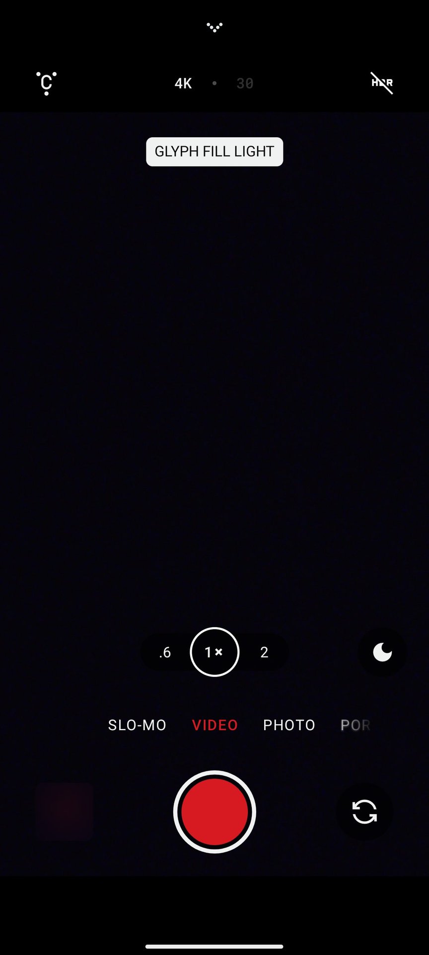 nothing phone 1 video glyph fill light screenshot