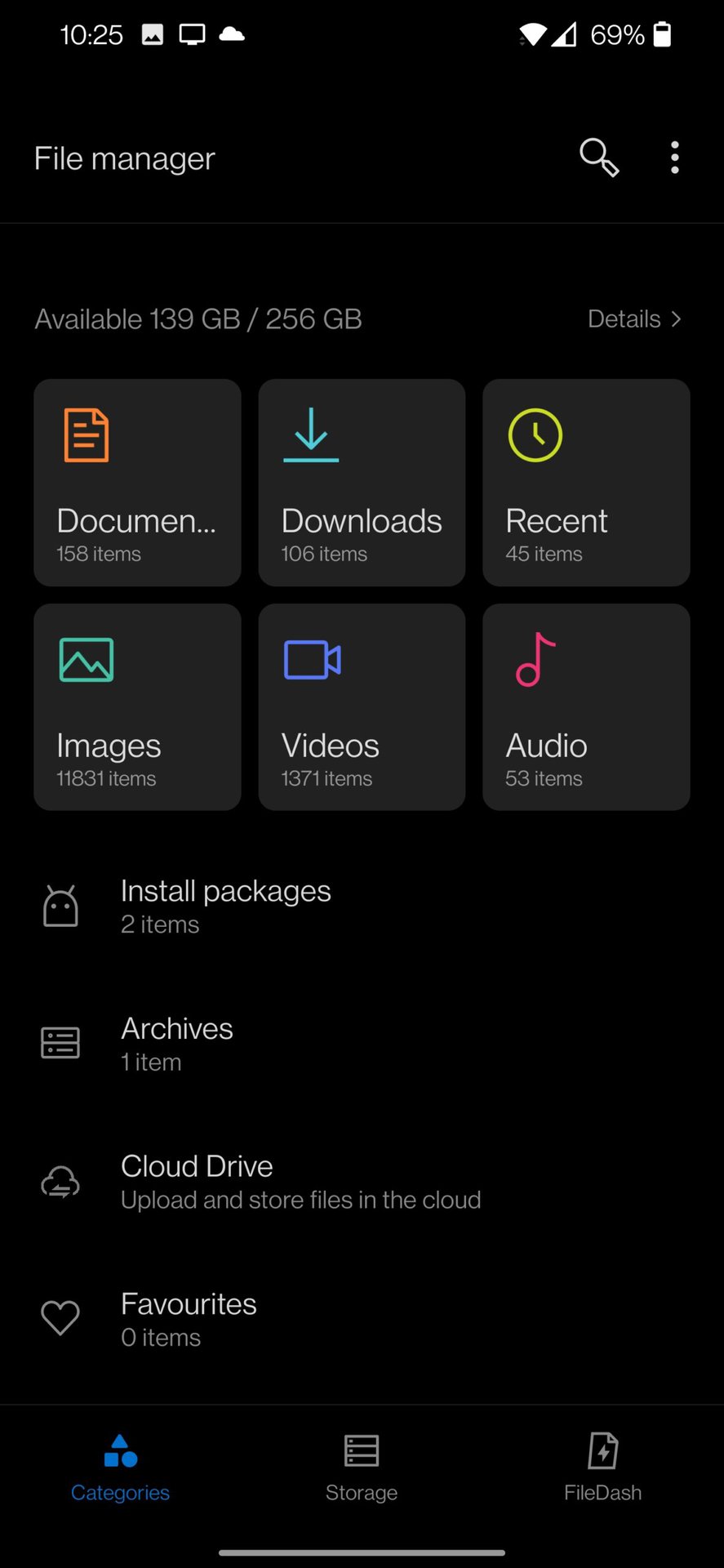 oneplus file manager