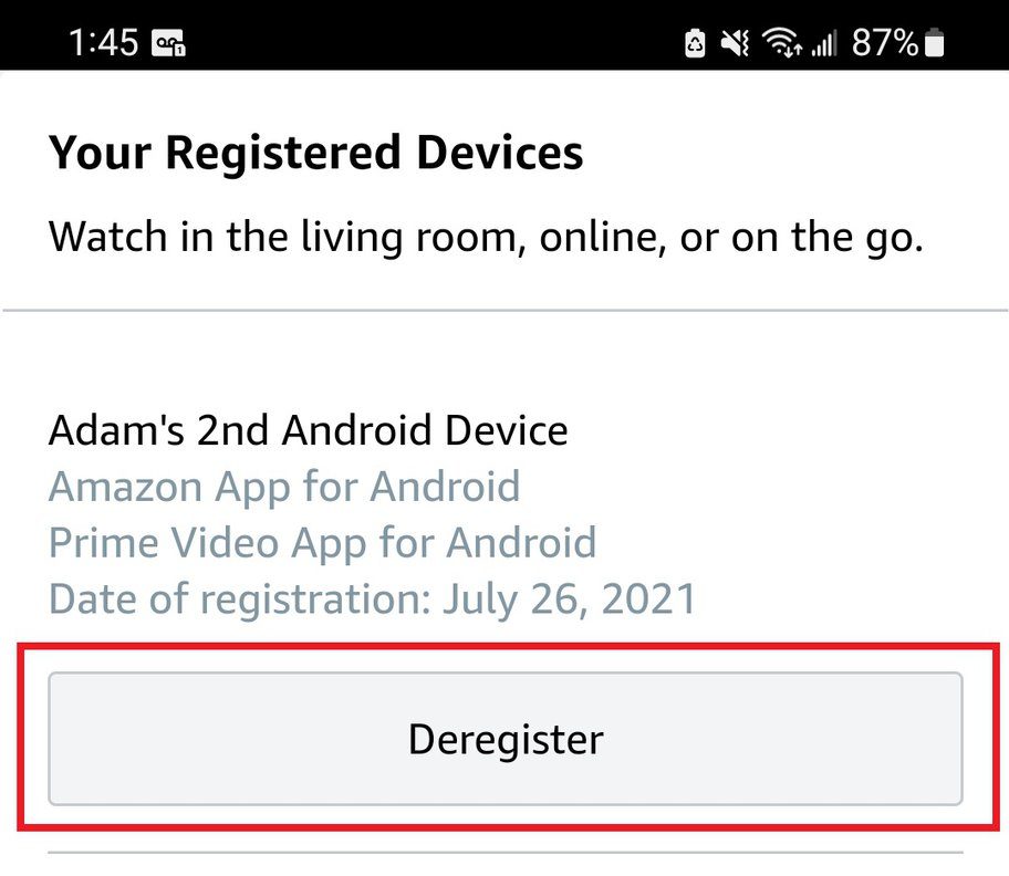 How to Register a Device on  for  Prime