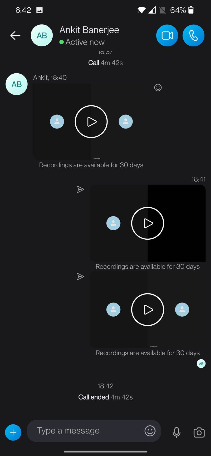 skype recording mobile