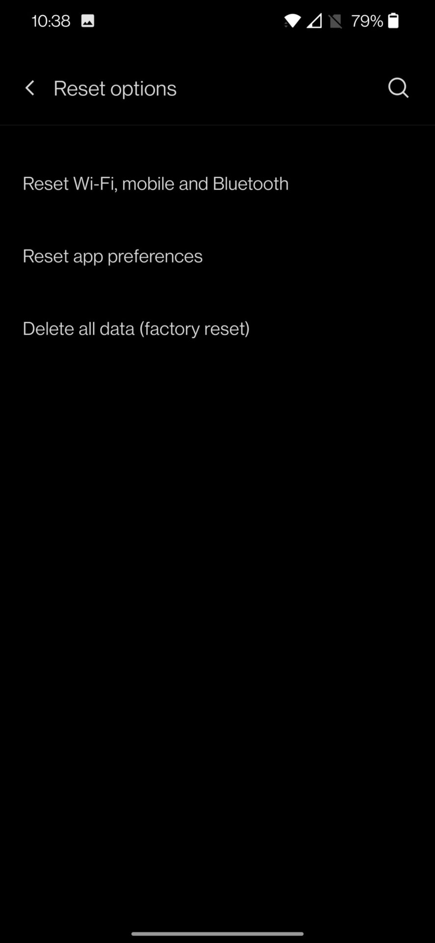 system how to factory reset