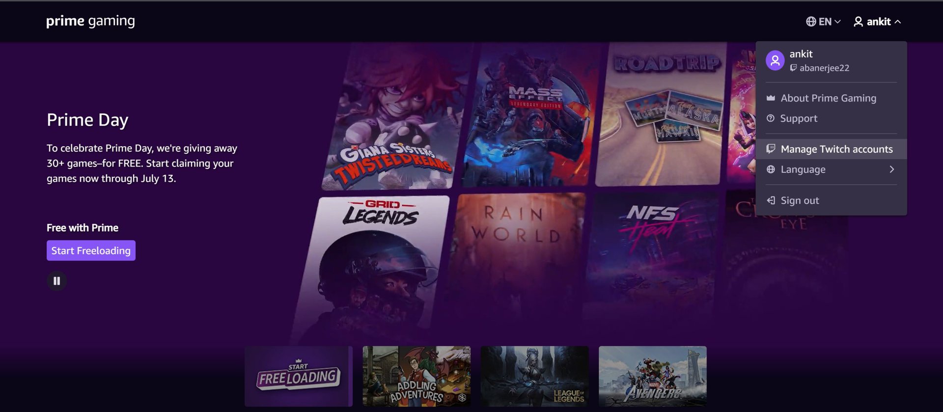 unlink amazon prime from twitch