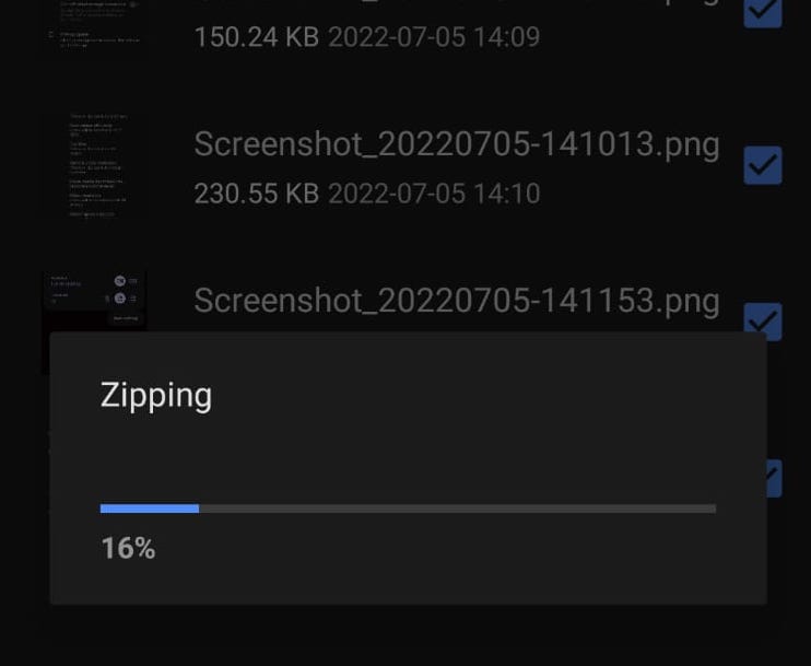 archivo zip de android winzip