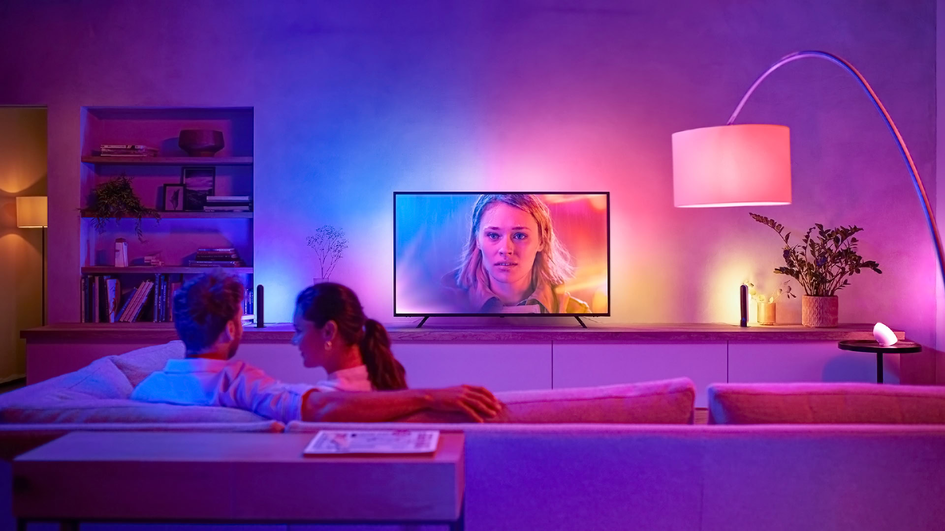 Configuración de una sala de estar de Philips Hue