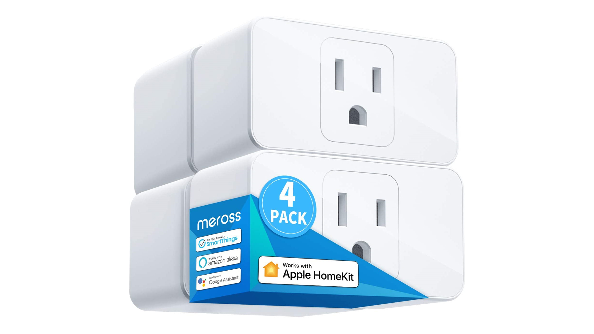 A pack of four Meross Smart Plug Minis
